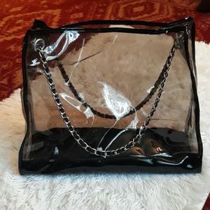 Clear tote bag